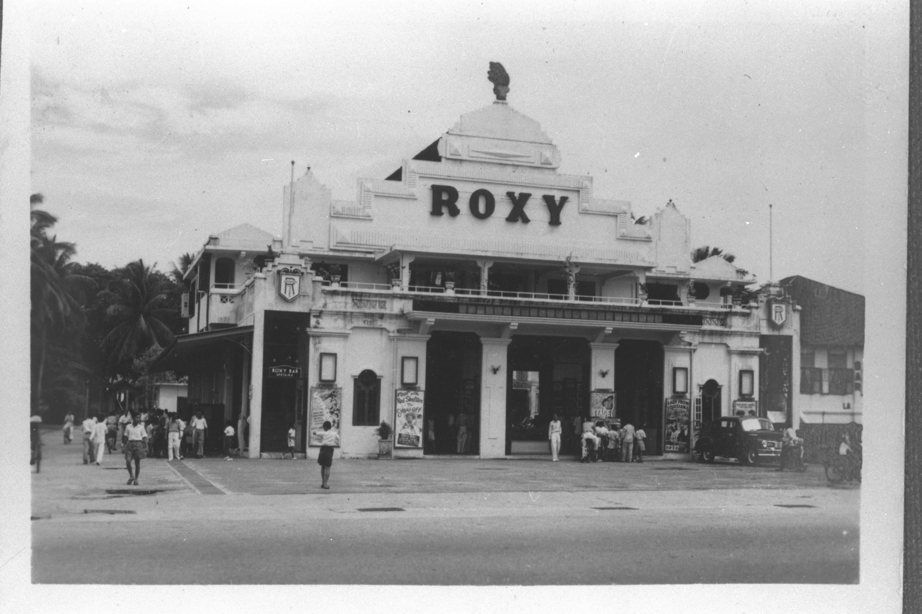 Archival photo of the former Roxy Theatre
